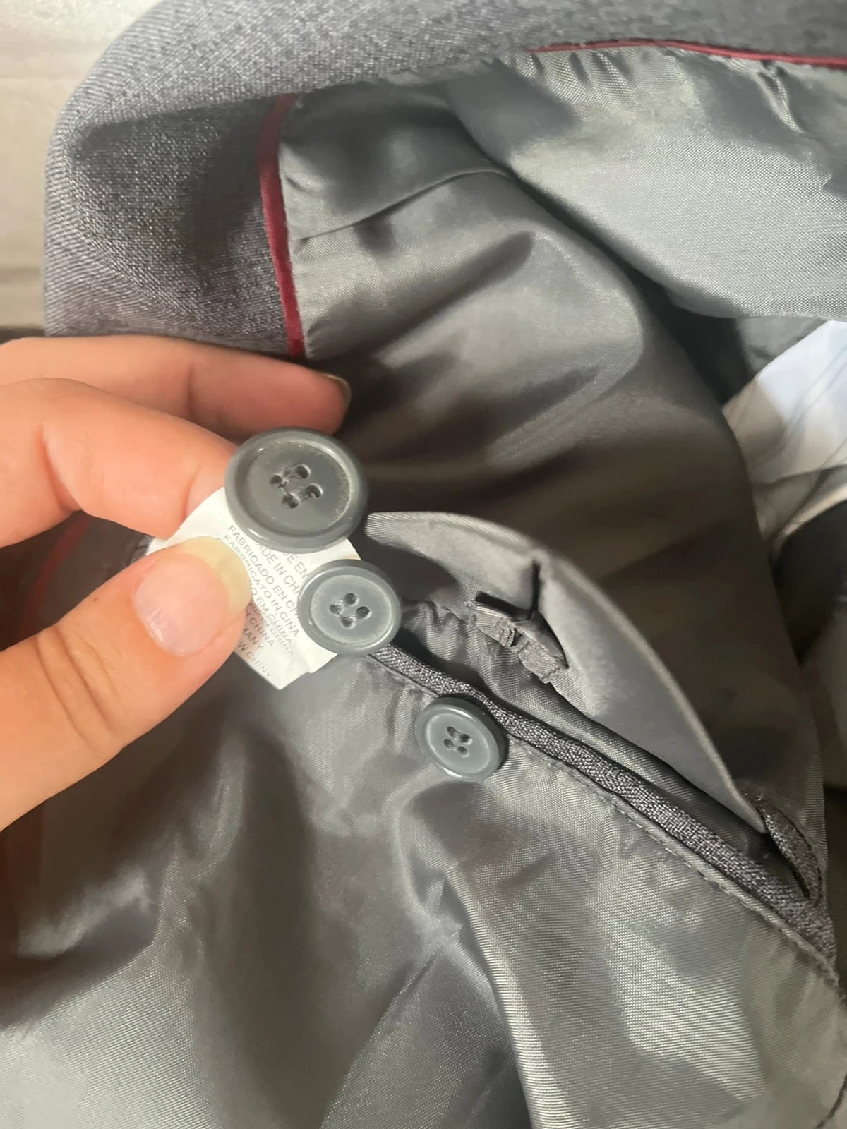 Blazer masculino Urban Kiabi – Tamanho 44 – Cinza antracite – Muito bom estado – photo 7